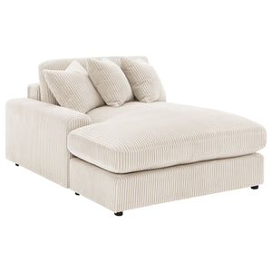Blaine Upholstered Reversible Chaise Sectional Sofa Sand