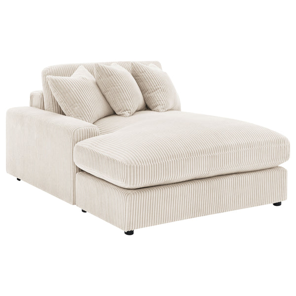 Blaine Upholstered Reversible Chaise Sectional Sofa Sand