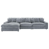 Blaine Upholstered Reversible Chaise Sectional Sofa Fog | Grey | Fog | 509900-SET
