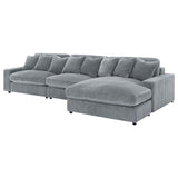 Blaine Upholstered Reversible Chaise Sectional Sofa Fog | Grey | Fog | 509900-SET