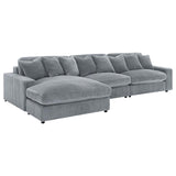 Blaine Upholstered Reversible Chaise Sectional Sofa Fog | Grey | Fog | 509900-SET