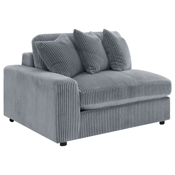 Blaine Upholstered Reversible Chaise Sectional Sofa Fog