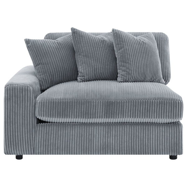 Blaine Upholstered Reversible Chaise Sectional Sofa Fog