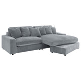 Blaine Upholstered Reversible Chaise Sectional Sofa Fog | Grey | Fog | 509900