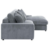 Blaine Upholstered Reversible Chaise Sectional Sofa Fog | Grey | Fog | 509900