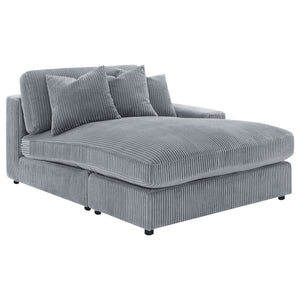 Blaine Upholstered Reversible Chaise Sectional Sofa Fog