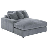 Blaine Upholstered Reversible Chaise Sectional Sofa Fog | Grey | Fog | 509900