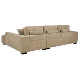 Octavia Upholstered Sectional Chaise Sofa Camel | Beige | Camel | 509961