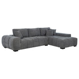 Octavia Upholstered Sectional Chaise Sofa Charcoal Grey | Grey | Charcoal Grey | 509965