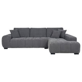 Octavia Upholstered Sectional Chaise Sofa Charcoal Grey | Grey | Charcoal Grey | 509965