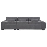 Octavia Upholstered Sectional Chaise Sofa Charcoal Grey | Grey | Charcoal Grey | 509965