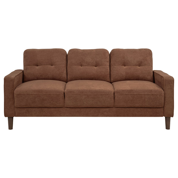 Bowen II Fabric Upholstered Track Arm Sofa Rust