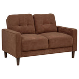 Bowen II Fabric Upholstered Track Arm Loveseat Rust | Orange | Rust | 509972
