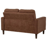 Bowen II Fabric Upholstered Track Arm Loveseat Rust | Orange | Rust | 509972