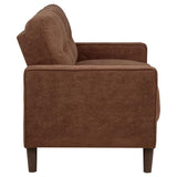 Bowen II Fabric Upholstered Track Arm Loveseat Rust | Orange | Rust | 509972