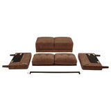 Bowen II Fabric Upholstered Track Arm Loveseat Rust | Orange | Rust | 509972