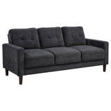 Bowen II 3-piece Upholstered Track Arm Sofa Set Steel Grey | Grey | Steel Grey | 509981-S3