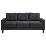 Bowen II 3-piece Upholstered Track Arm Sofa Set Steel Grey | Grey | Steel Grey | 509981-S3