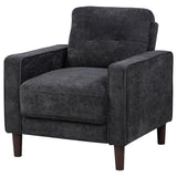 Bowen II Fabric Upholstered Track Arm Chair Steel Grey | Grey | Steel Grey | 509983