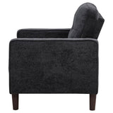 Bowen II Fabric Upholstered Track Arm Chair Steel Grey | Grey | Steel Grey | 509983