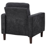 Bowen II Fabric Upholstered Track Arm Chair Steel Grey | Grey | Steel Grey | 509983