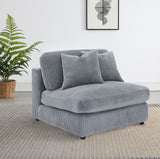 Blaine Upholstered Armless Chair Fog | Grey | Fog | 509997