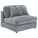 Blaine Upholstered Armless Chair Fog | Grey | Fog | 509997