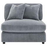 Blaine Upholstered Armless Chair Fog | Grey | Fog | 509997
