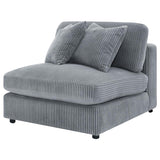 Blaine Upholstered Armless Chair Fog | Grey | Fog | 509997