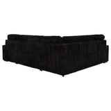 Devonshire Sleeper Sectional Sofa Storage Chaise Black | King | Black | 511049