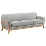 Vaughn Fabric Upholstered Flared Arm Sofa Grey | Grey | 511071