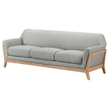 Vaughn Fabric Upholstered Flared Arm Sofa Grey | Grey | 511071