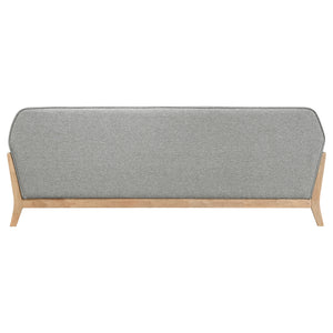 Vaughn Fabric Upholstered Flared Arm Sofa Grey