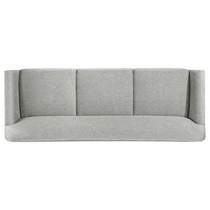 Vaughn Fabric Upholstered Flared Arm Sofa Grey