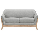 Vaughn Fabric Upholstered Flared Arm Loveseat Grey | Grey | 511072
