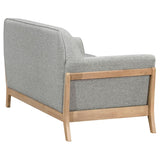 Vaughn Fabric Upholstered Flared Arm Loveseat Grey | Grey | 511072