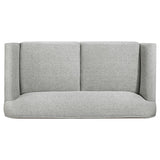 Vaughn Fabric Upholstered Flared Arm Loveseat Grey | Grey | 511072