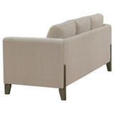 Islington 2-piece Upholstered Panel Arm Sofa Set Taupe | Full | Beige | Taupe | 511101-S2
