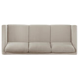 Islington Fabric Upholstered Panel Arm Sofa Taupe | Beige | Taupe | 511101