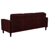 Ruth 3-piece Fabric Upholstered Track Arm Sofa Rust Red | Orange | Rust | 511211-S3