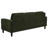 Ruth 2-piece Fabric Upholstered Track Arm Sofa Matcha Green | Green | Matcha | 511214-S2