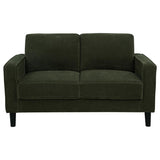 Ruth 2-piece Fabric Upholstered Track Arm Sofa Matcha Green | Green | Matcha | 511214-S2