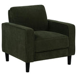 Ruth 3-piece Fabric Upholstered Track Arm Sofa Matcha Green | Green | Matcha | 511214-S3