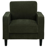 Ruth 3-piece Fabric Upholstered Track Arm Sofa Matcha Green | Green | Matcha | 511214-S3