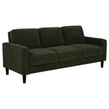 Ruth 77-inch Fabric Upholstered Track Arm Sofa Matcha Green | Green | Matcha | 511214
