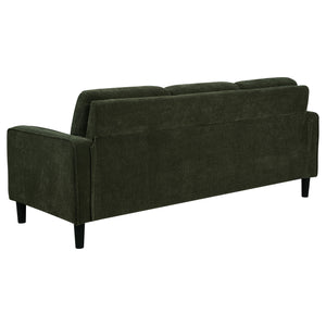 Ruth 77-inch Fabric Upholstered Track Arm Sofa Matcha Green