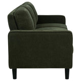 Ruth 77-inch Fabric Upholstered Track Arm Sofa Matcha Green | Green | Matcha | 511214