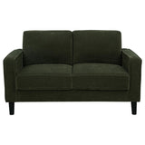 Ruth Fabric Upholstered Track Arm Loveseat Matcha Green | Green | Matcha | 511215