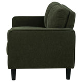 Ruth Fabric Upholstered Track Arm Loveseat Matcha Green | Green | Matcha | 511215