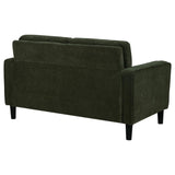 Ruth Fabric Upholstered Track Arm Loveseat Matcha Green | Green | Matcha | 511215